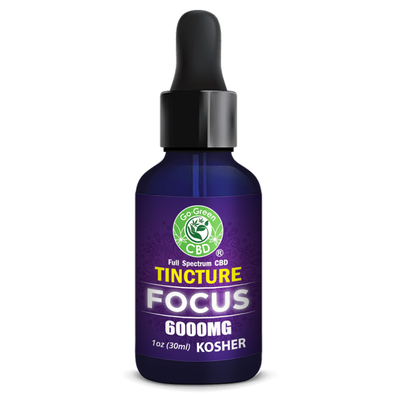 Full Spectrum CBD Tincture Focus 6000mg