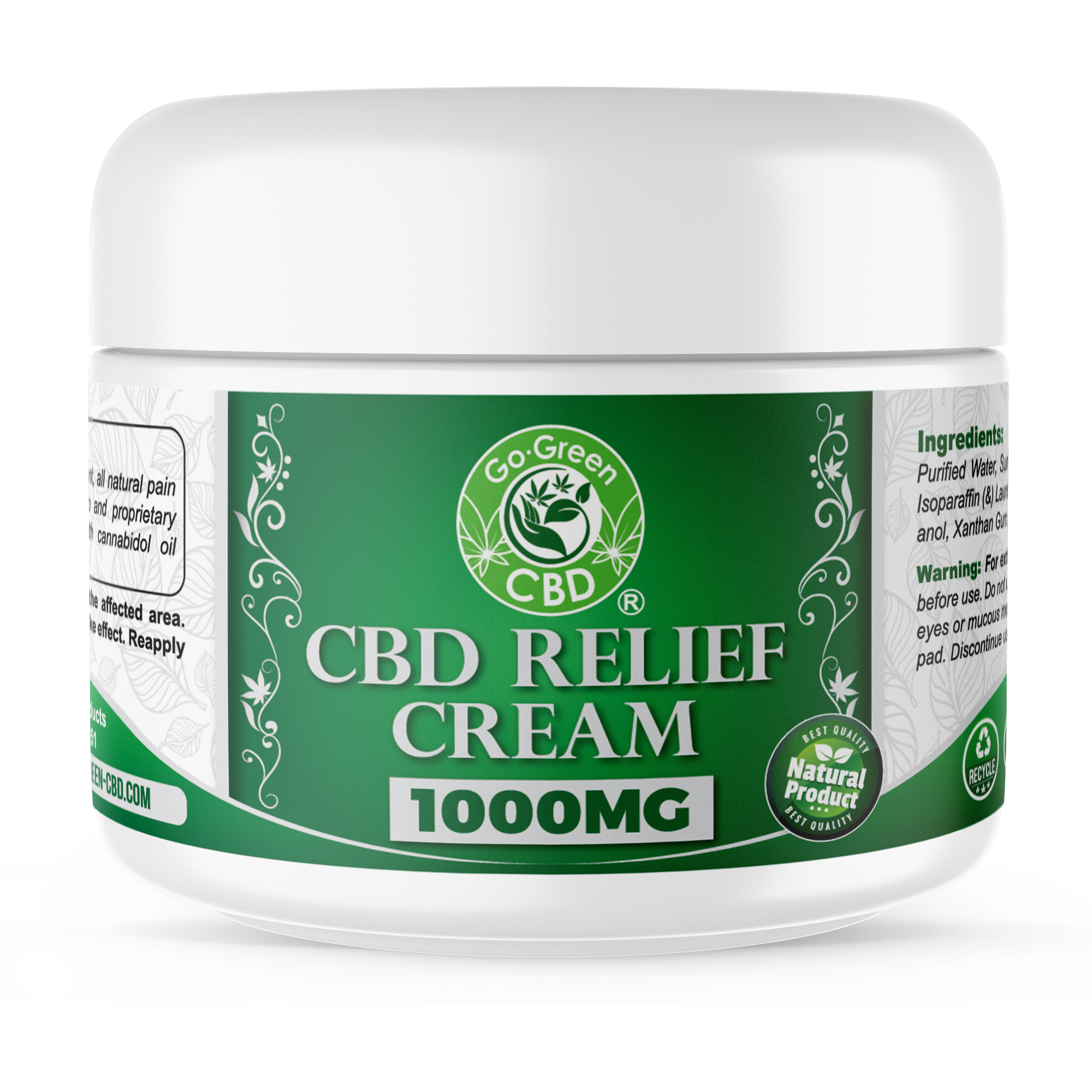 CBD Relief Cream 1000mg in USA | Go Green CBD – GoGreen-CBD CBD Relief Cream 1000mg in USA | Go Green CBD – GoGreen-CBD