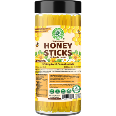 CBD Honey - 25 Sticks - 500mg
