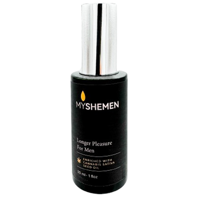 MYSHEMEN - Cannabis Plant Based Massage Oil 30ML - Longer Pleasure For Men