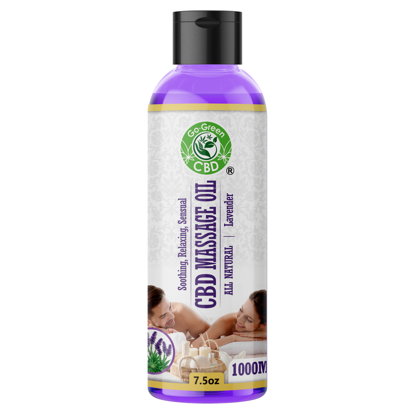 CBD Massage Oil Lavender 1000mg