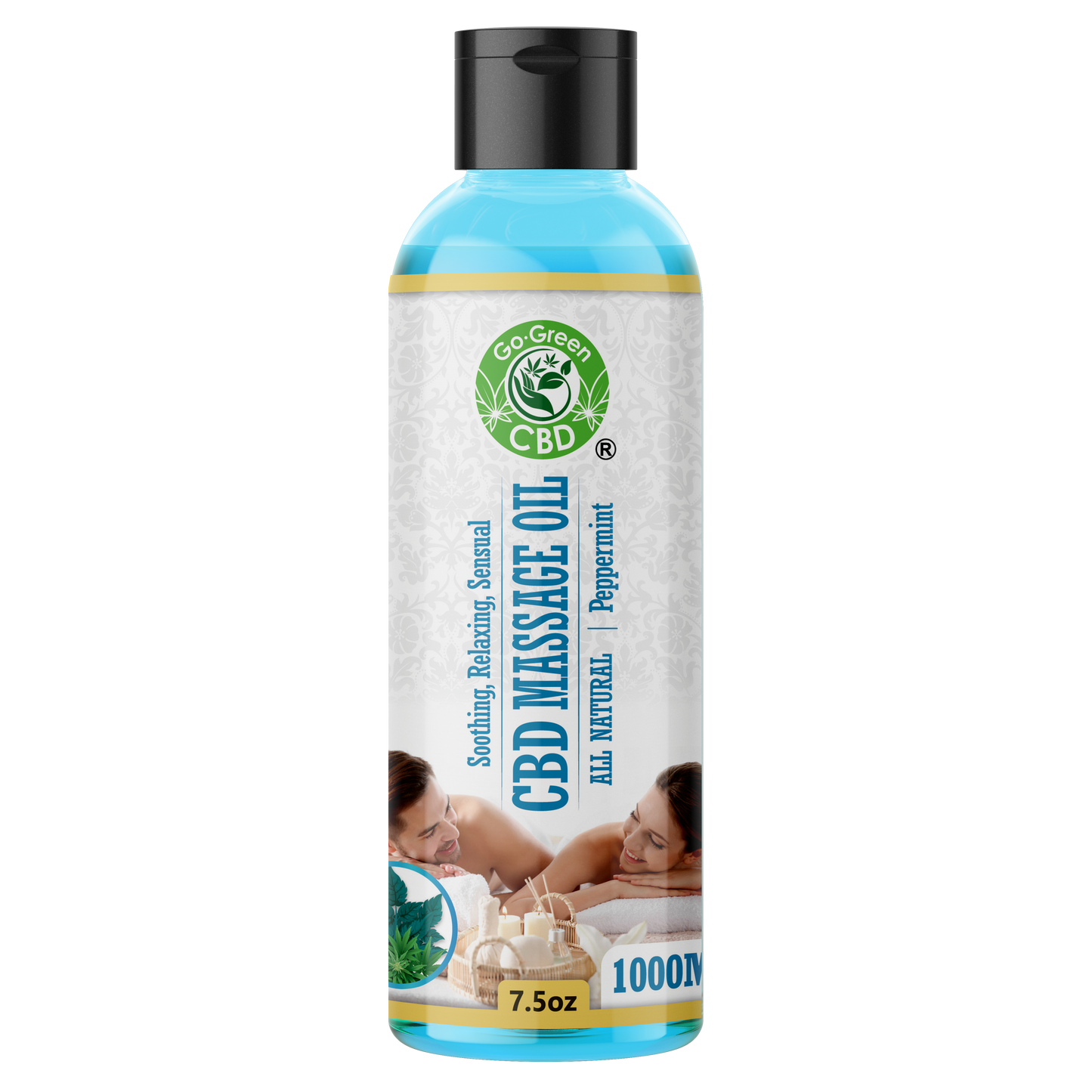 CBD Massage Oil Peppermint 1000mg