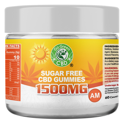 Sugar Free CBD Gummies 1500mg – AM