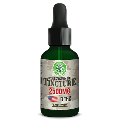 Broad Spectrum Tincture 2500mg | GO Green CBD