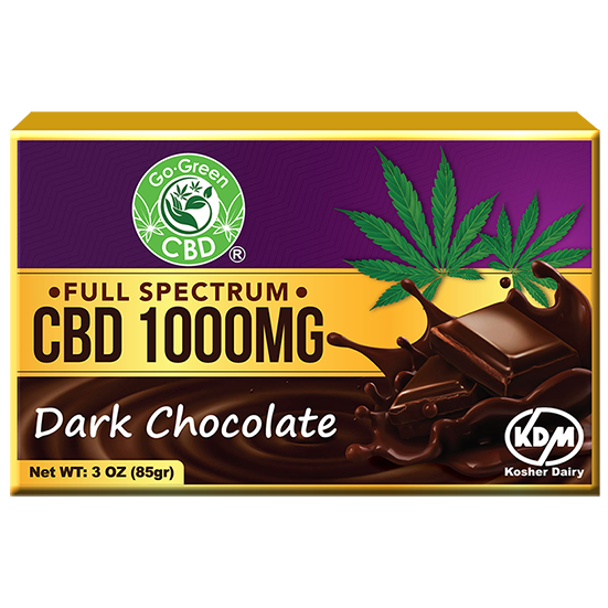 Full Spectrum CBD Dark Chocolate 1000mg | Go Green CBD