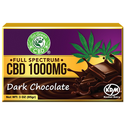 Full Spectrum CBD Dark Chocolate 1000mg | Go Green CBD