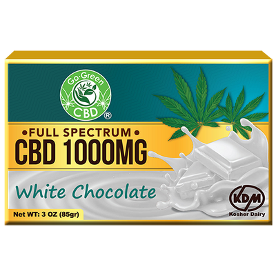 1000mg CBD White Chocolate Full Spectrum | Go Green CBD