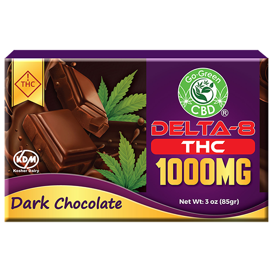 Delta-8 THC 1000mg Dark Chocolate Products | Go Green CBD Delta-8 THC 1000mg Dark Chocolate Products | Go Green CBD