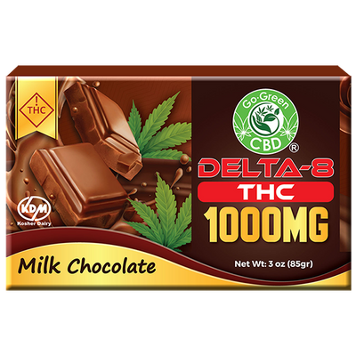 Delta-8 THC 1000mg Milk Chocolate
