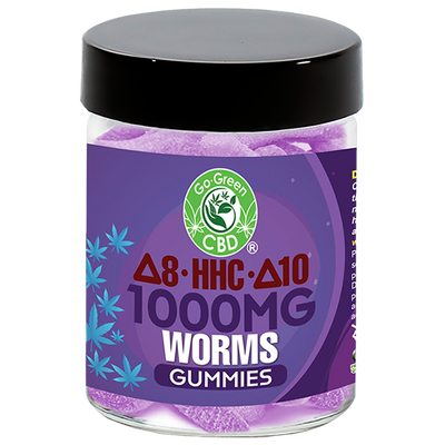 Delta-8/10 HHC Worms Gummies 1000mg