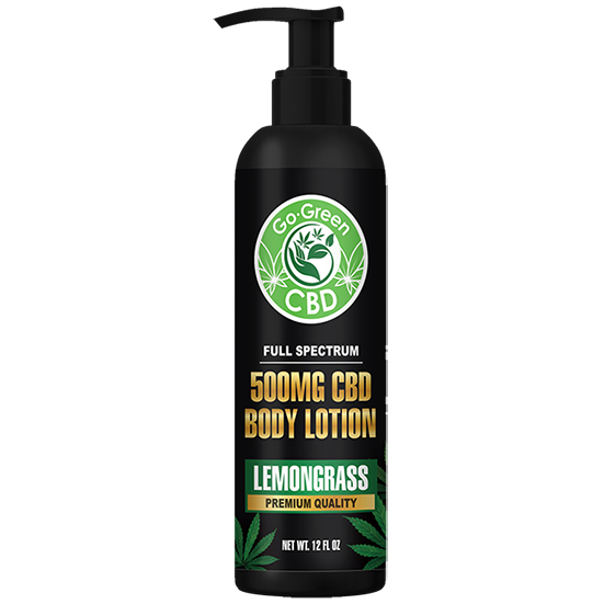 Full Spectrum 500mg CBD Lemongrass Body Lotion