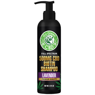 Full Spectrum 500mg CBD Lavender Shampoo with Biotin