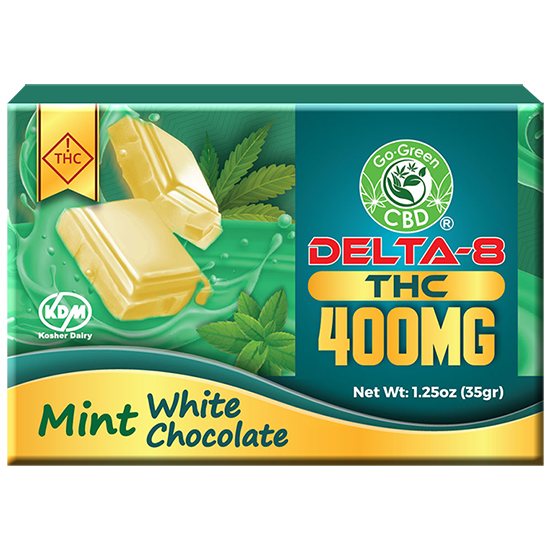 Delta-8 Mint White Chocolate 400mg