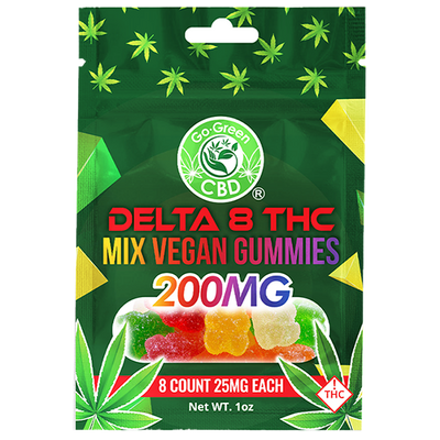 Full Spectrum CBD Delta 8 THC Vegan Gummies 200mg