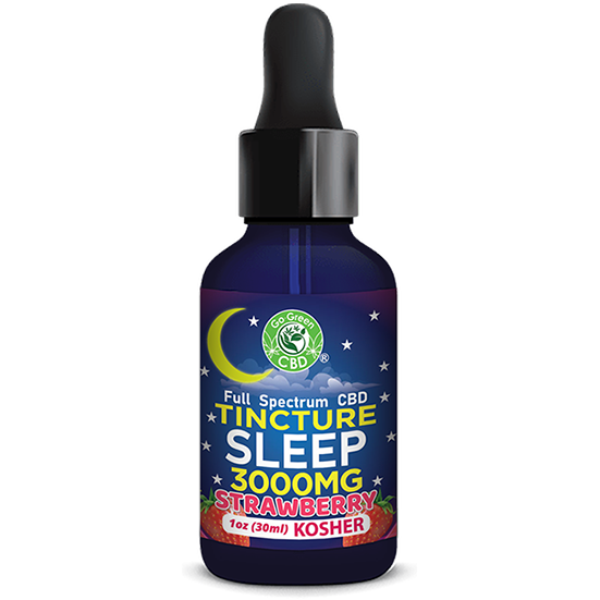 CBD Strawberry Sleep Tincture Full Spectrum 3000mg | Go Green CBD CBD Strawberry Sleep Tincture Full Spectrum 3000mg | Go Green CBD