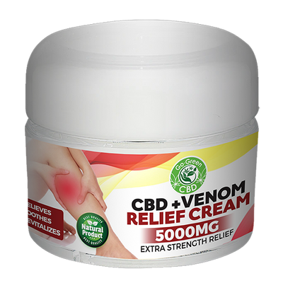 CBD + Venom Extra Strength Relief Cream – 5000mg (8oz)