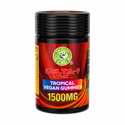 Full Spectrum CBD Tropical Vegan Gummies – 1500MG | Delta-9 THC <0.3% | 5oz