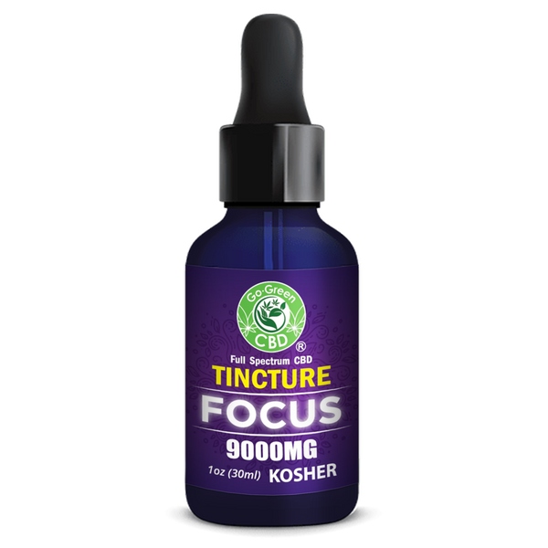 CBD Focus Tincture 9000mg | Pure CBD Oil | Go Green CBD – GoGreen-CBD