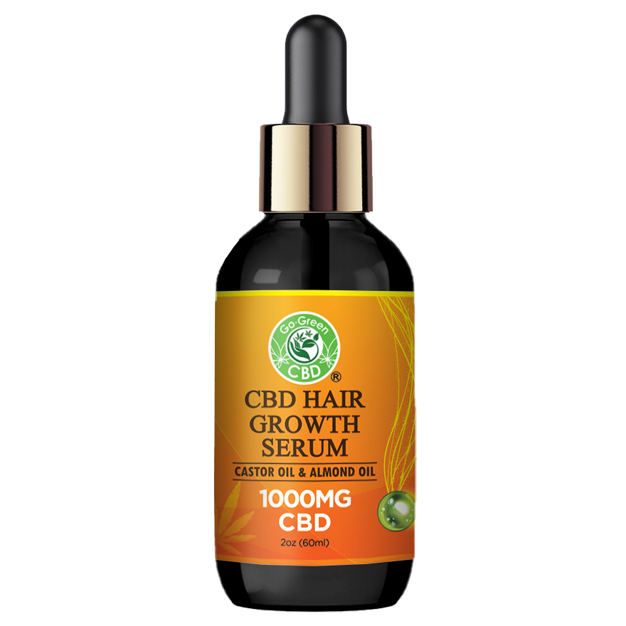 CBD Hair Growth Serum 1000mg Castor Oil & Almond