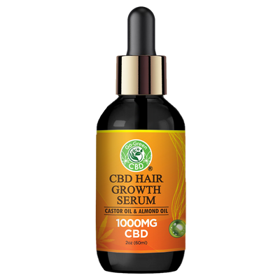 CBD Hair Growth Serum 1000mg Castor Oil & Almond