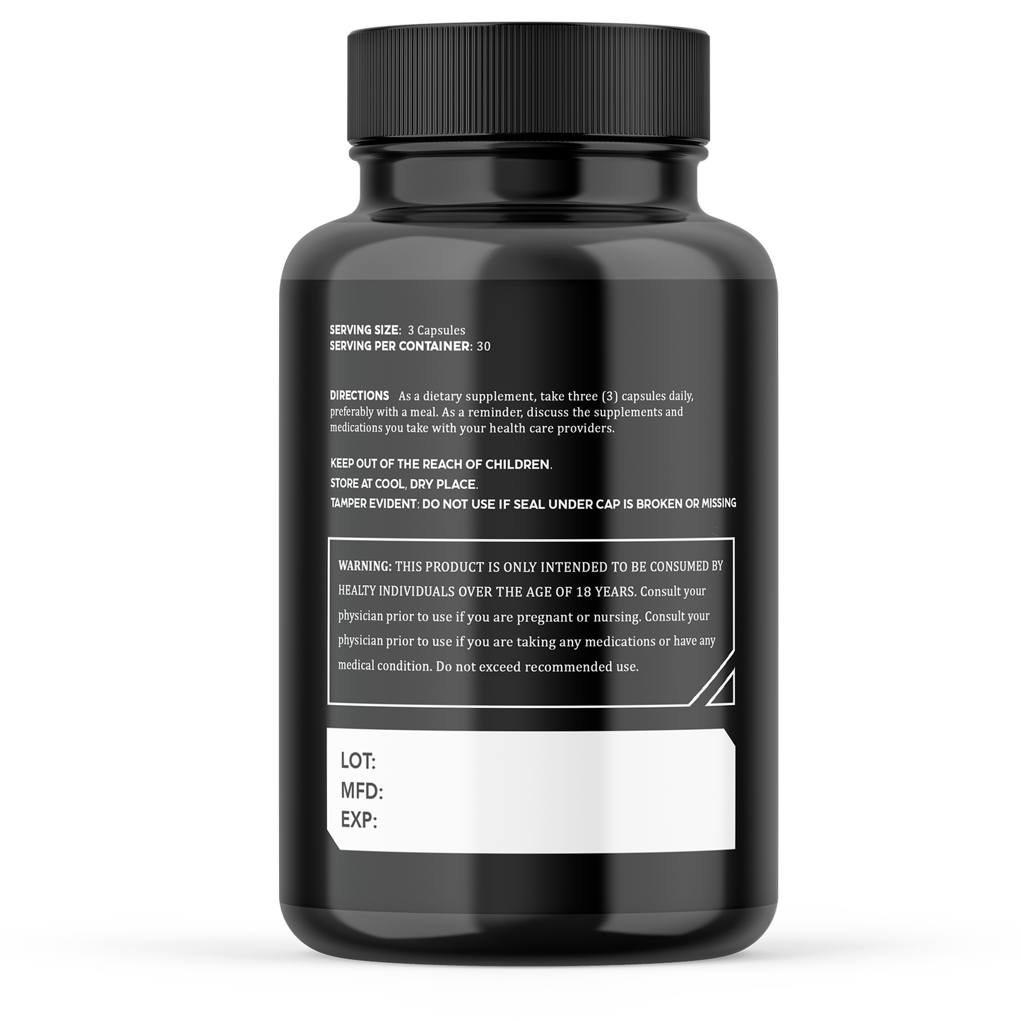 Mushroom 10X Complex with Ashwagandha – Dietary Supplement | 90 Capsules