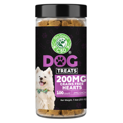 CBD Dog Treat 200mg Grain Free Hearts