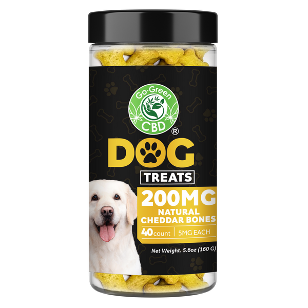 CBD Dog Treat 200mg Natural Cheddar Bones | Go Green CBD – GoGreen-CBD