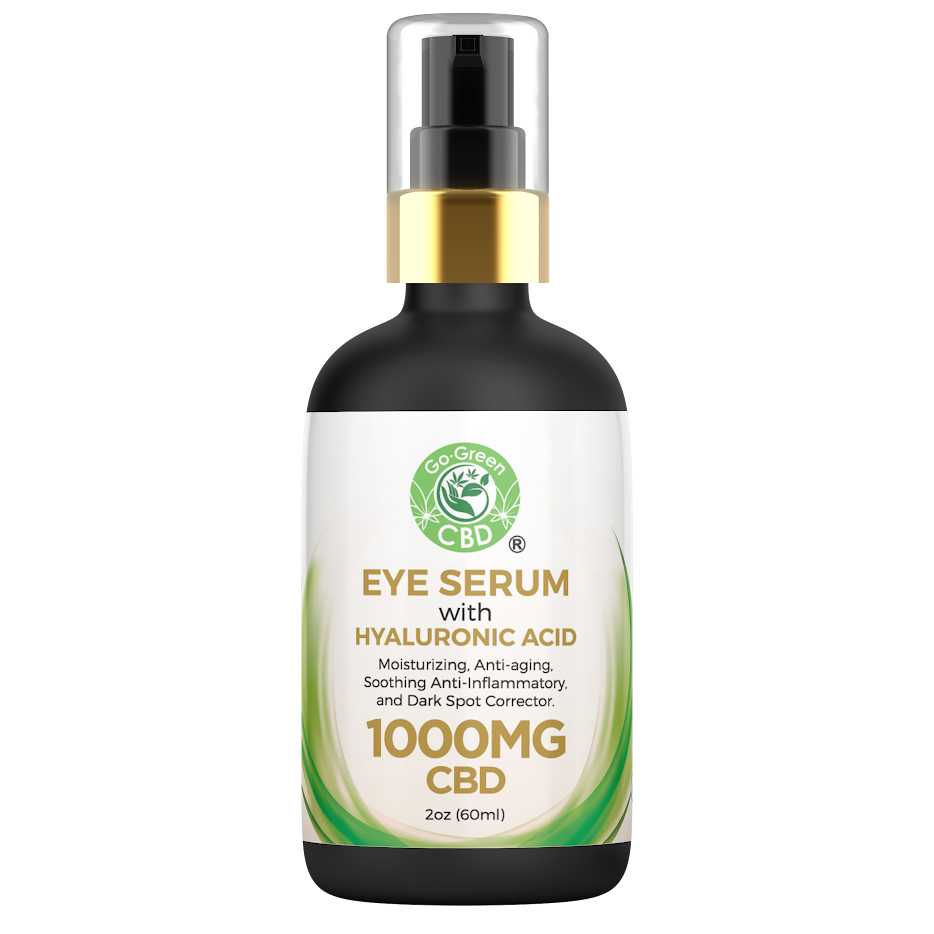 Go Green CBD Eye Serum With Hyaluronic ACID 1000MG CBD