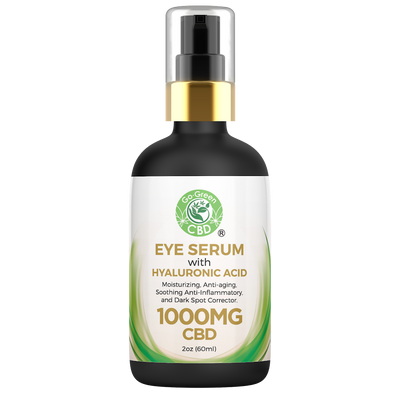 Go Green CBD Eye Serum With Hyaluronic ACID 1000MG CBD