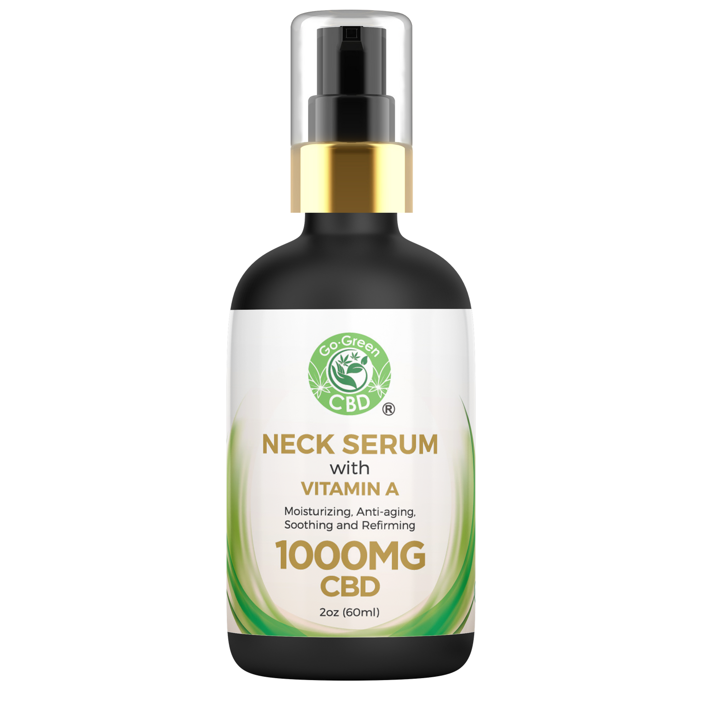 GO GREEN Cosmetic Soothing & Re-Firming Neck Serum 1000mg CBD