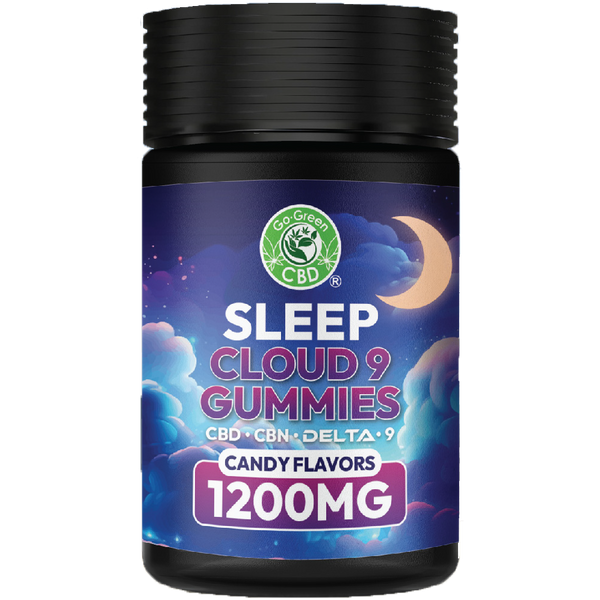 GO GREEN SLEEP GUMMY 1200MG Candy Flavors Delta 9 | Go Green CBD