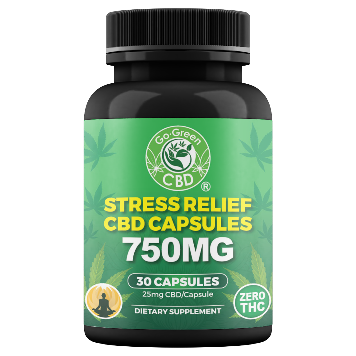 CBD Stress Relief Capsules 750mg