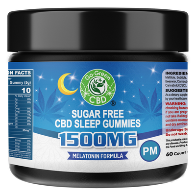 Sugar Free CBD Sleep Gummies 1500mg – PM