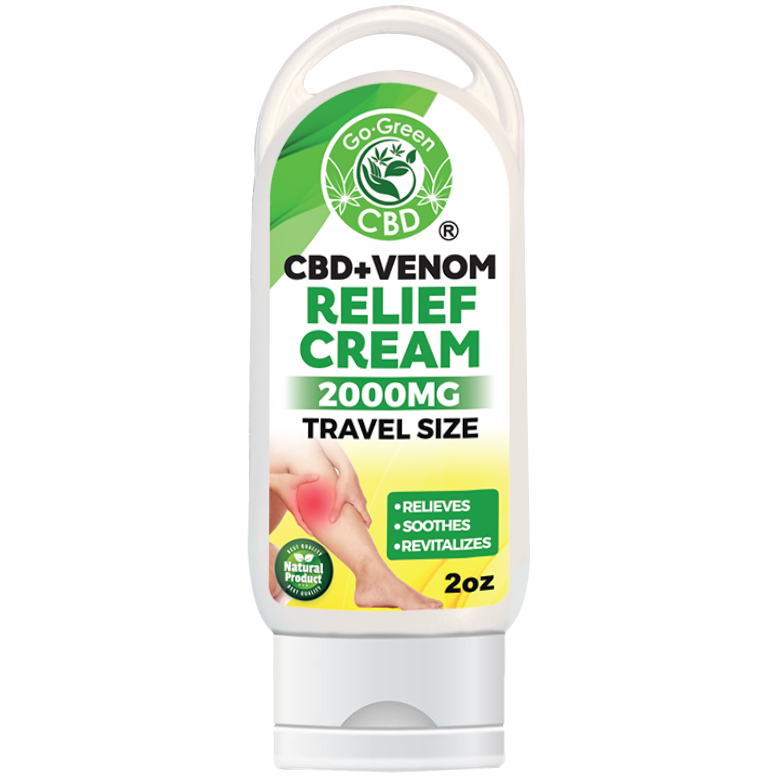 CBD + Venom Relief Cream 2000mg | Travel Size