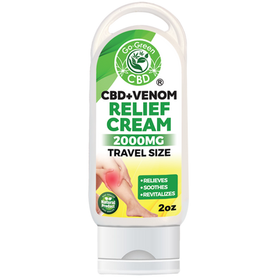 CBD + Venom Relief Cream 2000mg | Travel Size