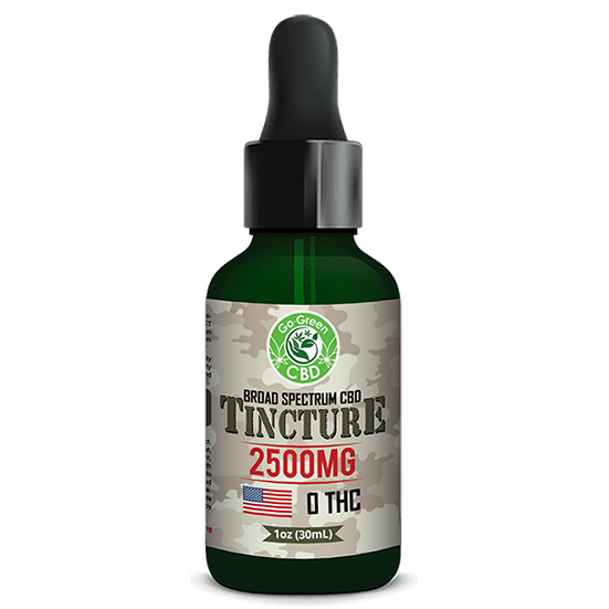 Broad Spectrum Tincture 2500mg | GO Green CBD