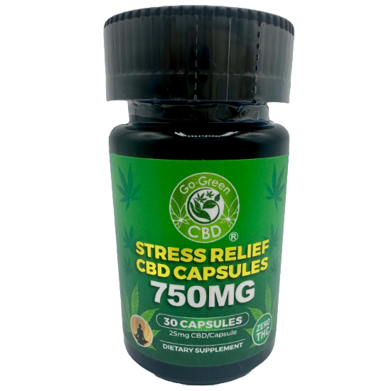 CBD Stress Relief Capsules 750mg