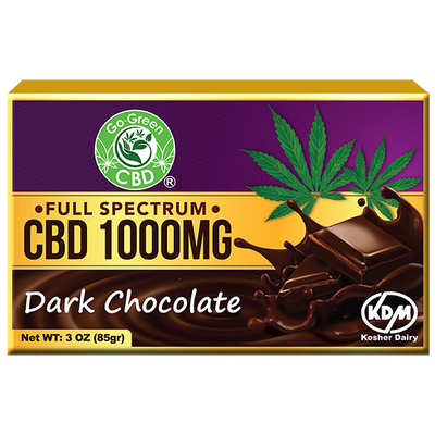 Full Spectrum CBD Dark Chocolate 1000mg | Go Green CBD 