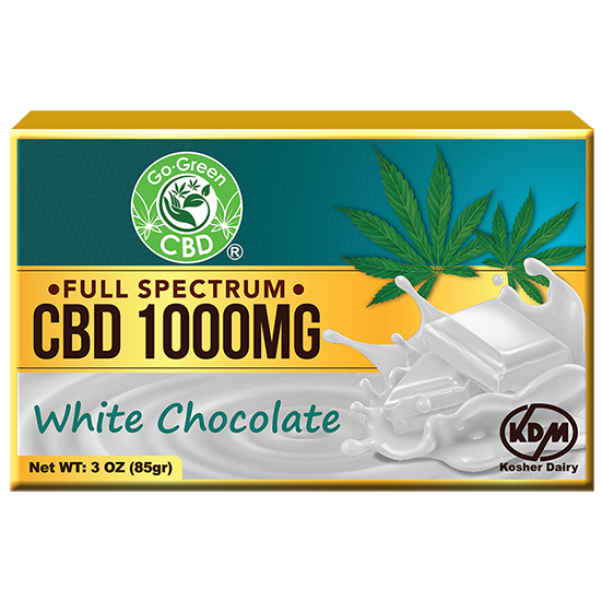 1000mg CBD White Chocolate Full Spectrum | Go Green CBD