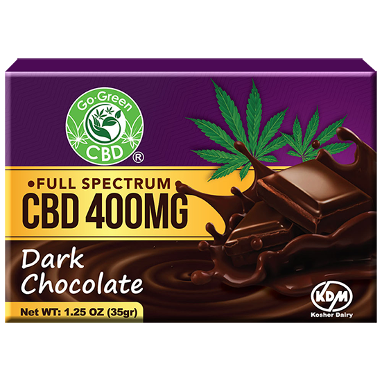 Full Spectrum 400mg CBD Dark Chocolate | Go Green CBD – GoGreen-CBD