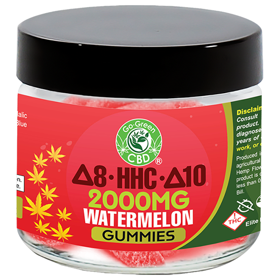 Delta-8/10 HHC Watermelon Gummies 2000mg