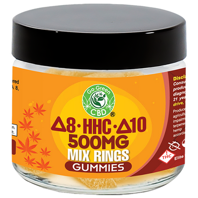 Delta-8/10 HHC Mix Rings Gummies 500mg