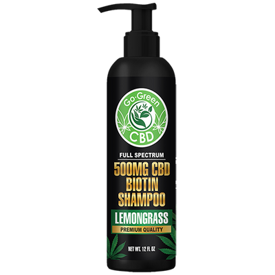Full Spectrum 500mg CBD Lemongrass Biotin Shampoo