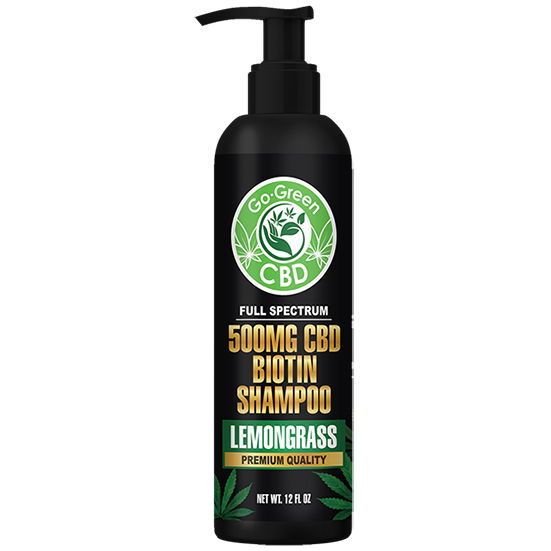 Full Spectrum 500mg CBD Lemongrass Biotin Shampoo