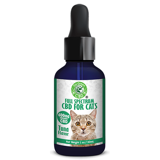 CBD Cats Tincture 600mg Full Spectrum MCT Oil | Go Green CBD – GoGreen-CBD